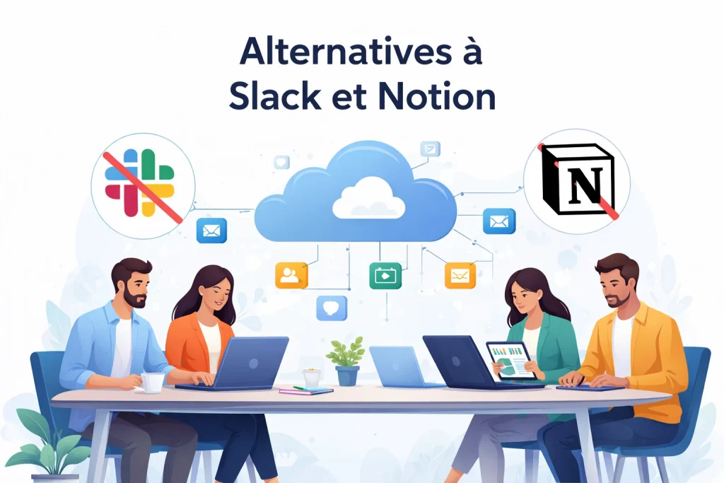 Les alternatives à Slack et Notion